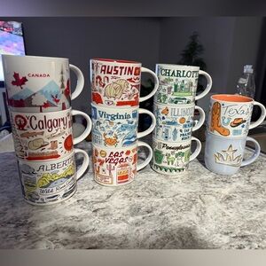 Starbucks Vibrant City Collection Mugs - Multicolor